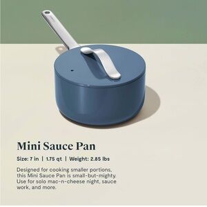 Caraway Mini Sauce Pan (1.75 qt) - Navy